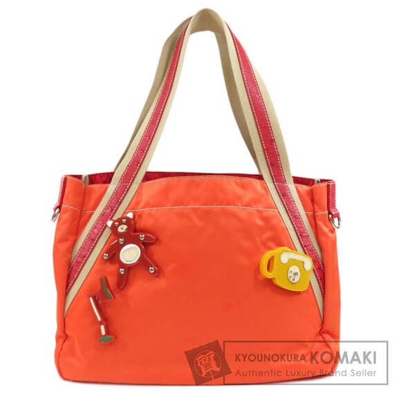 Prada Handbags - Prada Bear Motif Tote Bag